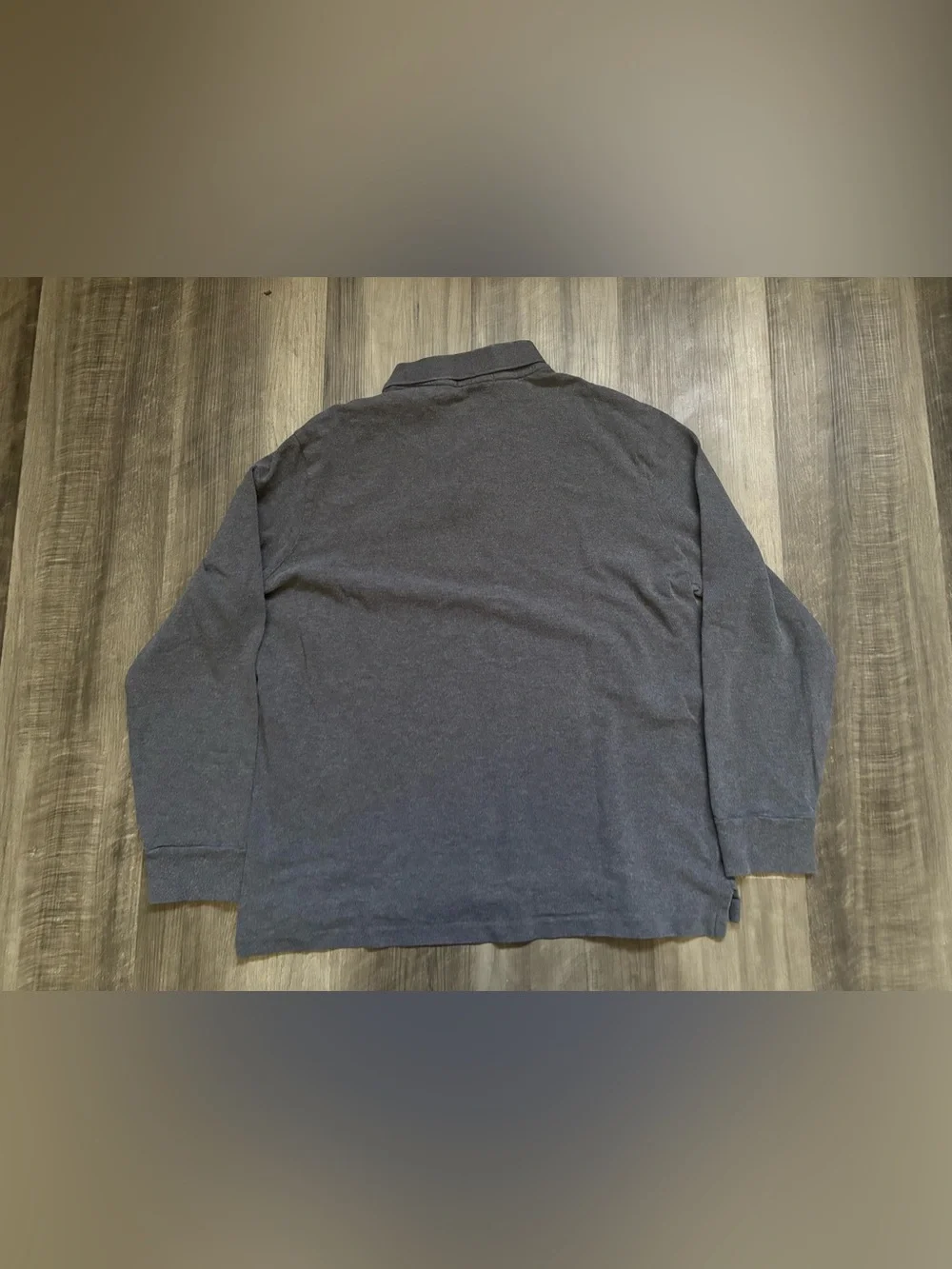 Polo Ralph Lauren Men’s M Regular Mesh Cotton Classic Fit Long Sleeve Polo Gray